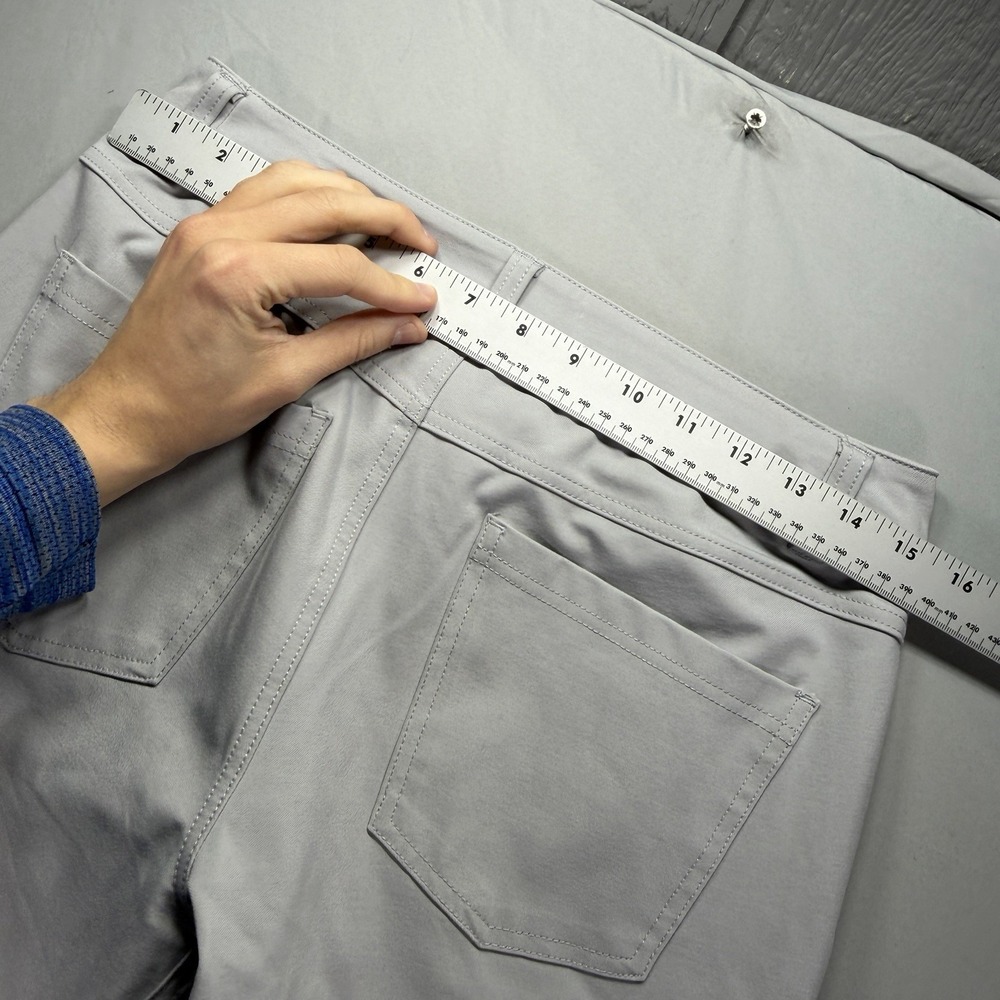 BYLT Pants Mens 32 Gray Everyday Pant 2.0 Slim Fit Chino Casual Zip Pocket Golf - Picture 8 of 10